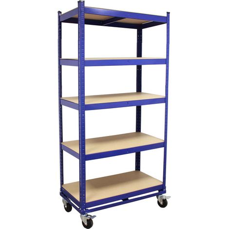 Etagenwagen 195x90x45 cm750kg 5 Ebenen Transportwagen Magazinwagen Kommissionierregal