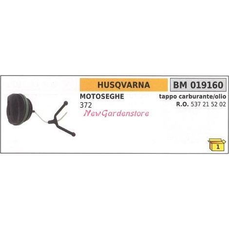 Tappo olio HUSQVARNA motosega 372 019160