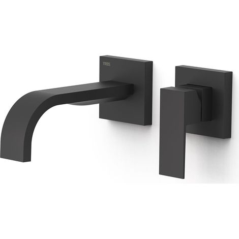 Façade mitigeur lavabo Noir mat - TRES 00630021NM (1/2)