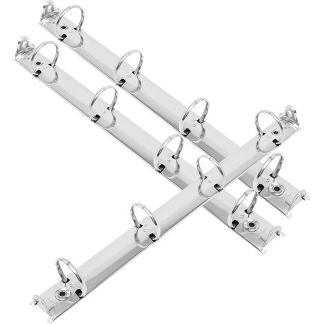 Mécanisme de reliure métallique ibasenice A4, 4 trous, 3 pinces à (1/5)