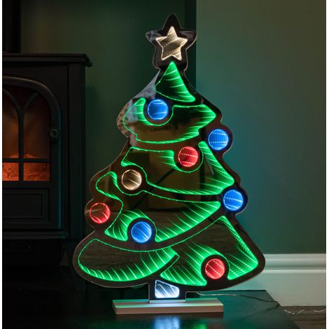 60cm Light up Christmas Tree Infinity Decoration with Multi-Coloured LEDs (1/5)