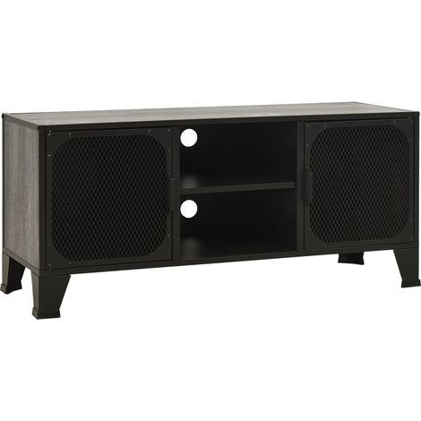 Maison Exclusive - TV-Schrank Grau 105x36x47 cm Metall und MDF