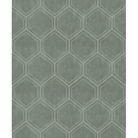 Superfresco Easy Vliestapete Hexagon Green 10mx52cm