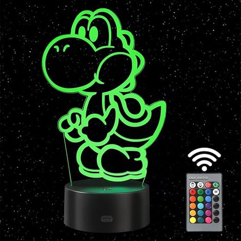 Lamp, 3D LED Night Light for Children, 16 Colours (1/5)