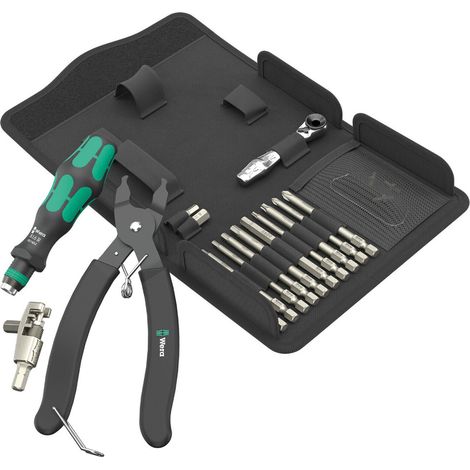Wera Screwdriver Chain Riveter Repair Tool 9532 Bicycle Set 20 Piece 136042 (1/5)