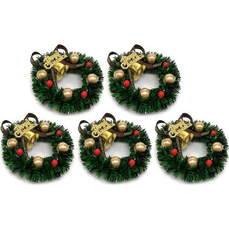 Puppenhaus-Deko-Accessoires, Spielzeughaus-Miniaturszene, Modell-Weihnachtskranz