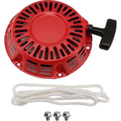Ensemble de lanceur à rappel pour moteur Honda GX200 GX160 5,5 6,5 CV avec cliquet à tige courbée 28400 (1/5)