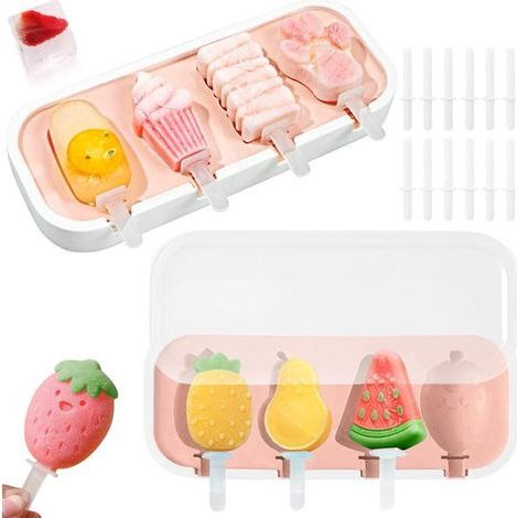 2 Eisformen mit Deckel – Eisformen – Kreieren Sie Ihre eigenen Desserts (1/5)