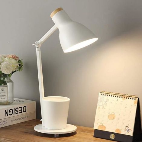 Lampe De Bureau - Lampe De Chevet - Style Nordique - Abat-Jour Blanc - LED 9 W - Tension 36 V / 110 V - Pour Bureau Dortoir Maison