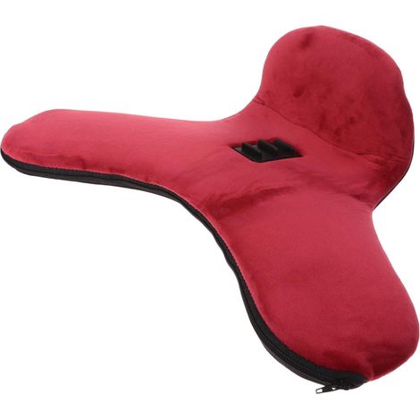 Coussin de Support Confortable pour Téléphone et Tablette Support Horizontal et Vertical en Mousse et Plastique Polypropylene Rouge pour Bureau (1/5)