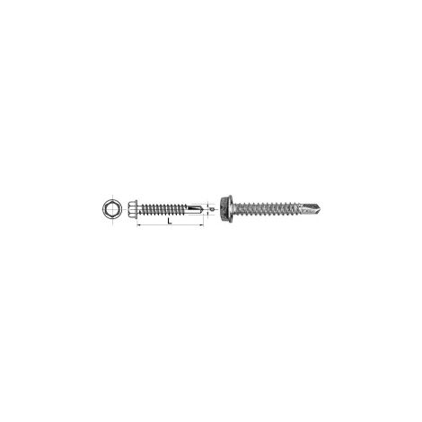 TORNILLO AUTOPERFORANTE DE CABEZA HEXAGONAL HWH 6,350MM - 2 STO - 530 6,350