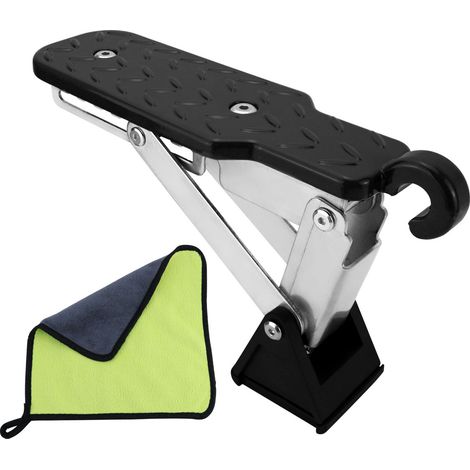 Marchepied de Porte de Voiture en Forme de U - Pédale de Crochet de Véhicule, Avec Coussin Tampon, Pédale Pliante, Pour Berlines, SUV, Jeep, Charge Max 250kg (1/5)