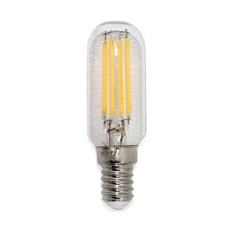 Bombilla Tubular Filamento LED E14 4W 2700K Cristal Transparente (1/2)