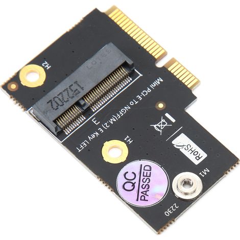 Adaptateur convertisseur M.2 NGFF Key E vers Mini PCI-E à profil bas avec Wi-Fi pour Intel AX200/Lenovo Y510P (1/5)