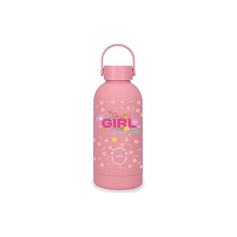 Botella de Acero Inoxidable Rosa Enso Girl Zone 350ml 6,5x18,5x6,5 cms