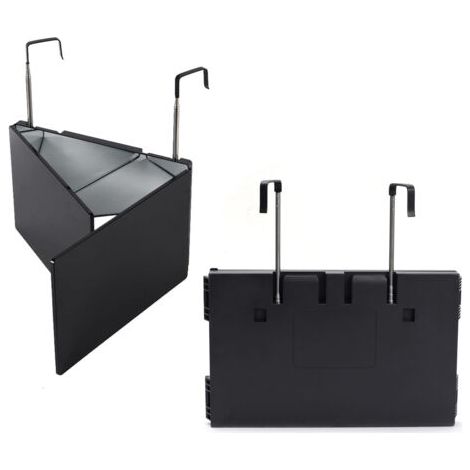 Miroir de coupe de barbe à 360 degrés, miroir de maquillage pliable à 3 côtés, miroir de coupe de cheveux à trois voies, hauteur réglable avec crochets, portable pour voyage, chambre,
