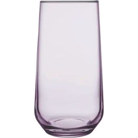 Pasabahce Allegra Universal Mehrzweck-Wassergläser 3er-Set Geeignet für Wein, Säfte, Soda, 470 ml (Highball) 420015 Lila