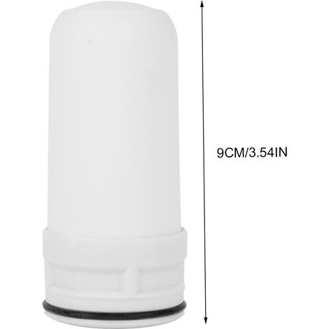Filtre à Eau Céramique pour Purificateur Domestique Cuisine - Filtre de Purification à 1 Étage en Céramique Blanche (9cm/3.54") pour Réduction du Chlorure et des Métaux (1/5)
