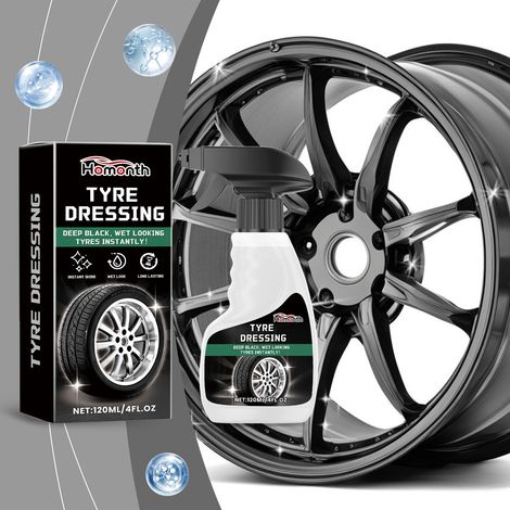 Car tire shine enhancer, tire polish, stain remover, conditioner, blackening and brightening agent -- 120ml -- BIEMMEDUE (1/5)