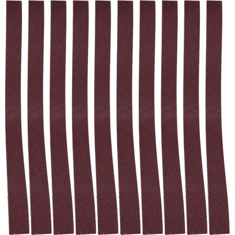 10 Pièces 760X25Mm Bande Abrasive, Bande Abrasive 80 Grains L25-204Y, Bande Abrasive 30X1 Pouces pour Ponceuse à Bande Grain 60-180 (60 mailles) (1/5)