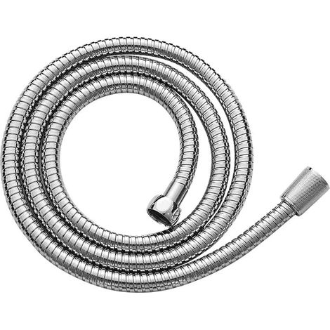 Flexible de Douche 2m,Avec protection Anti-Torsion,Inox Tuyau de Douche,Haute pression de remplacement Tuyau de Douche,Pour robinetterie de salle de bains,Chromé (1/5)