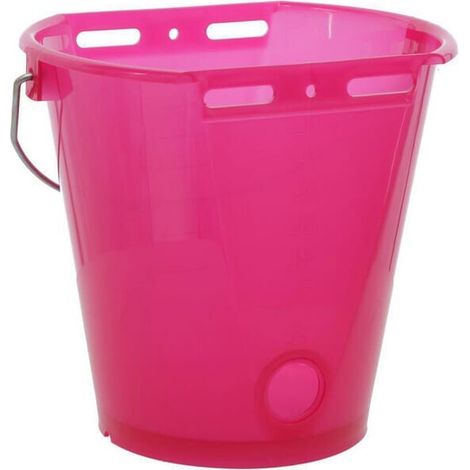 Cubo para pienso rosa transparente 8 l KERBL 14268