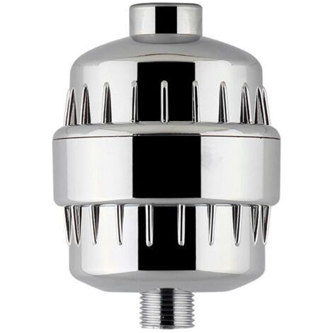 Filtre à Douche Purifie et Adoucit l'Eau - Anti Calcaire - Cartouche de filtre remplaçable à 15 étapes avec Vitamine C - Parfait pour Améliorer Purifier le Corps Hydrater la Peau les Cheveux (1/5)