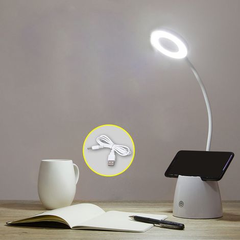 Klappbare LED-Tischleuchte mit verstellbarem Augenschutz