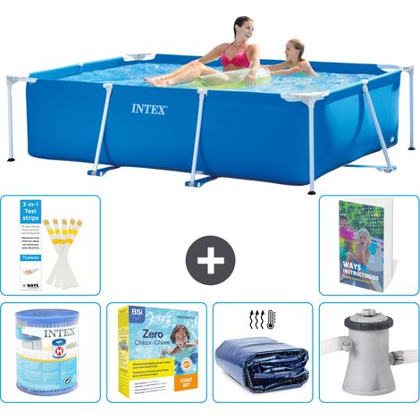 Intex Piscina con estructura Rectangular - 220x150x60 cm - 7-piezas  S50