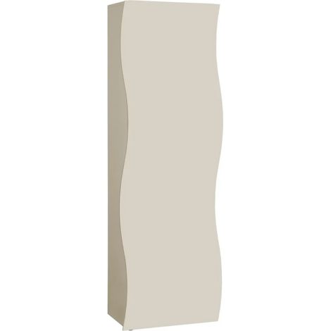 Armadio con 1 Anta Battente e Asta Appendiabiti Beige Cachemire (1/4)