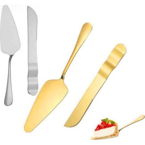 Pelle à gâteau,couteau à gâteau en acier inoxydable,pelle à pizza triangulaire,couteau de coupe à pâtisserie,pour mariage,restaurant (1/3)