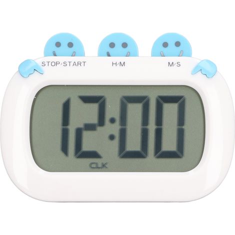 Digitaler Küchentimer mit großem LCD-Display, multifunktional zum Kochen, Backen und Lernen – Blau (1/5)
