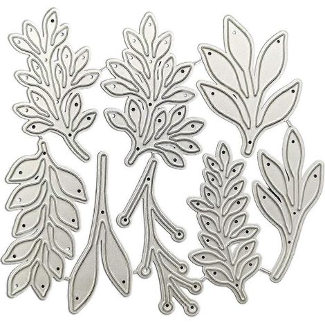 Stanzformen aus Metall mit Baumblättern – Schablone für DIY-Scrapbooking-Alben, Papierkarten, Prägeformen, Basteldekoration