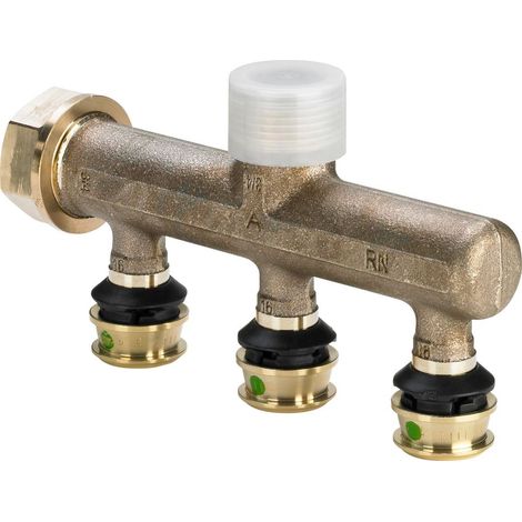 Viega Raxofix-Distributore, d 16mm, G 3/4, n 3 bronzo al silicio Modello 5326.07, 645601