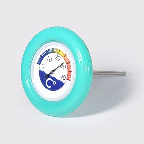 Thermomètre bouée de diamètre pour piscine 12 cm blue A (1/4)