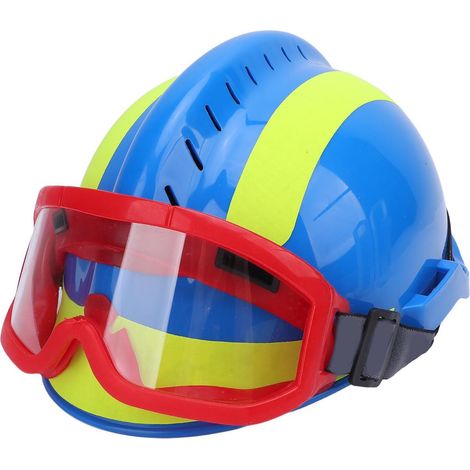 Casque de sauvetage pour travail en hauteur, casque de sécurité avec lampe frontale ventilée, pour interventions d'urgence en cas de séisme, d'incendie ou de recherche, F2 bleu (1/5)