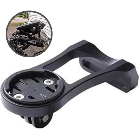 Soporte de luz de computadora para manillar de bicicleta (negro) (1/5)