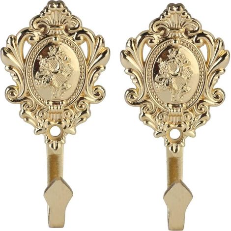 Wandhaken, Haken, Metallhaken, Haken für Bad, Küche, Kleiderschrank, Haken im Vintage-Retro-Stil (4 gemischte weiße).
