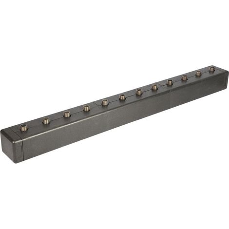 Répartiteur chauffage 80/60-6 isolation entraxe125 mm jusqu'à 3 m³/h ou 70 kW