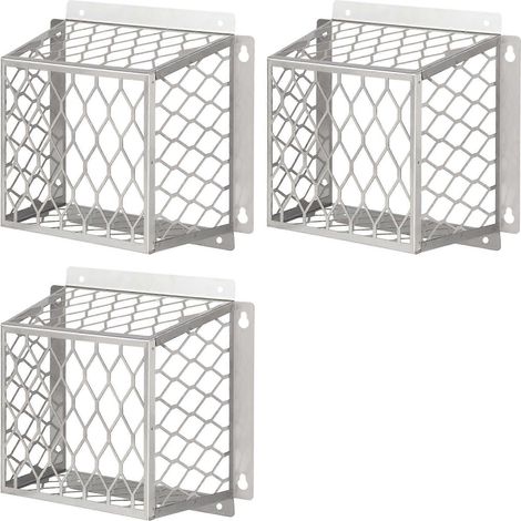 Grille de protection anti-oiseaux pour conduit d'évacuation de sèche-linge (3 pièces), compatible avec les ventilateurs de 7,6 à 10,2 cm (3 à 4 pouces), en acier inoxydable. (1/5)