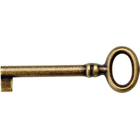 CHIAVE PER MOBILI '33718' 24x69 mm - Ottone antico