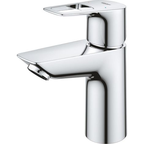 Grohe Waschtisch-Einhebelmischer BauLoop 1/2", S, o. Abl.garn, glatterKörper, ch (1/5)