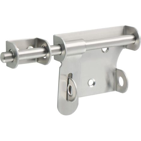 Verrou Porte Exterieur Loquet Porte, 15CM Verrou Porte Interieure Verrou Porte Coulissante, Loquet Porte Exterieur en Acier Inoxydable, Brossé (1/5)