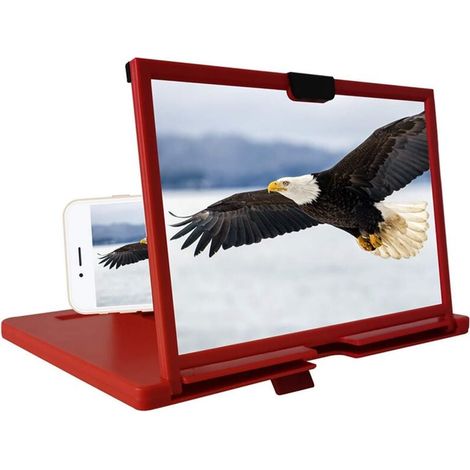 Loupe d'écran de téléphone Portable Pliable 30,5 cm - Support 3D HD pour téléphone Portable - pour Films, vidéos et Jeux - pour Tous Les Smartphones (1/4)