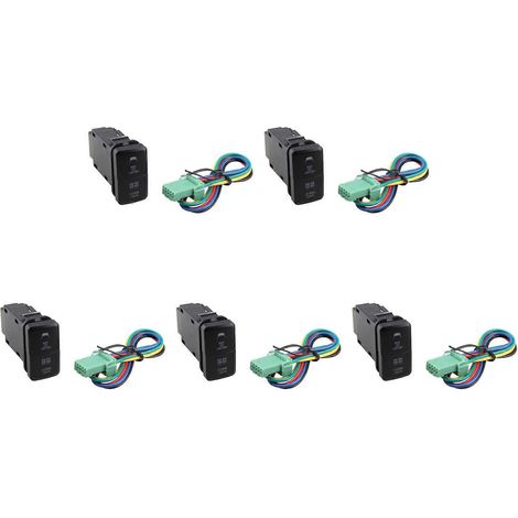boutons-poussoirs marche/arrêt pour barre lumineuse LED double 12 V pour voiture Toyota Prado, Reiz, Hilux et Landcruiser (1/5)