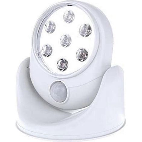Deux lampes à détecteur de mouvement rotatives à 360 degrés pour couloirs, portes et maisons - veilleuses LED avec fonction détecteur de mouvement. (1/5)