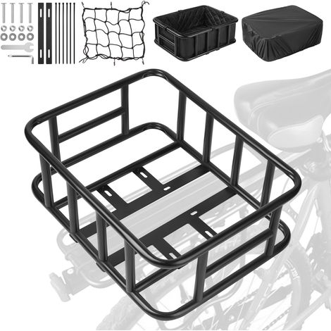 Panier de vélo arrière avec Filet de Chargement et Une Doublure épaisse pour vélo, Sac de Doublure épaisse pour vélo, vélo électrique (1/5)