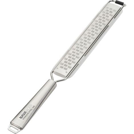 Comodo rallador de cocina plano de 40 cm en acero inoxidable para citricos y especias (1/5)
