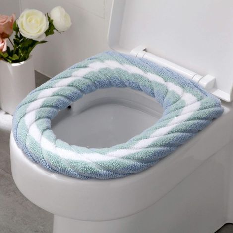 Lot de 3 housses de siège de toilette douces et chaudes, tapis de bain lavables et épais pour la maison (1/5)
