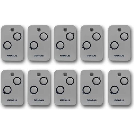 genius 10 x télécommande 2 canaux 868mhz jlc kilo tx2 6100332